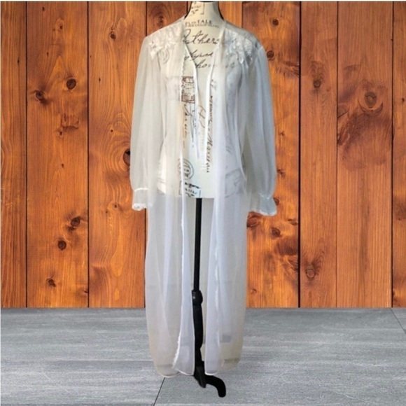 Vanity Fair Nightgown and Robe Vintage Wedding Set NWOT size L - Picture 5 of 12